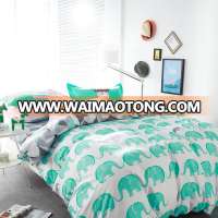 100% cotton 4pcs bedsheets printed bedding set