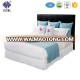 Hotel comfort bed sheet 100% cotton embroidered white cotton bedding set