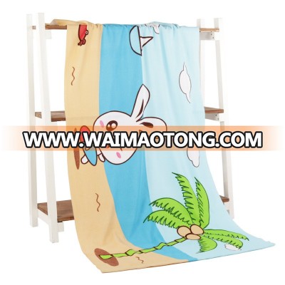 Microfiber active printed beach towel