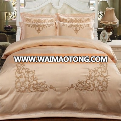 2018High quality reactive printed 100% cotton sateen bedding set with King size duvet cover pillow case bed sheet set