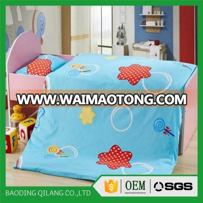 baby cotton bedding sets with 4 pieces pillowcase, fitted sheet and flat sheet