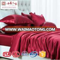 22momme luxury duvet sets / red silk bedding sets for home textile