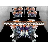 Latest design Tropical Birds of Paradise HD digital 3d bed set