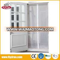 Hand free white color polyester screen net anti mosquito mesh magnetic curtains door