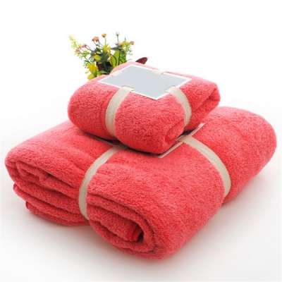 microfiber Coral fleece Face Bath Towel two suits