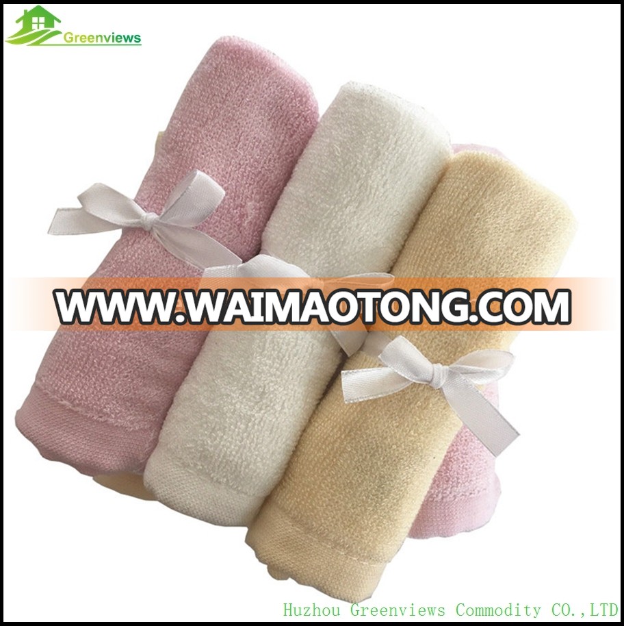 Waimaotong embroidery design 100% bamboo wash cloth towel gift set magic washcloth rack bamboo wash cloth