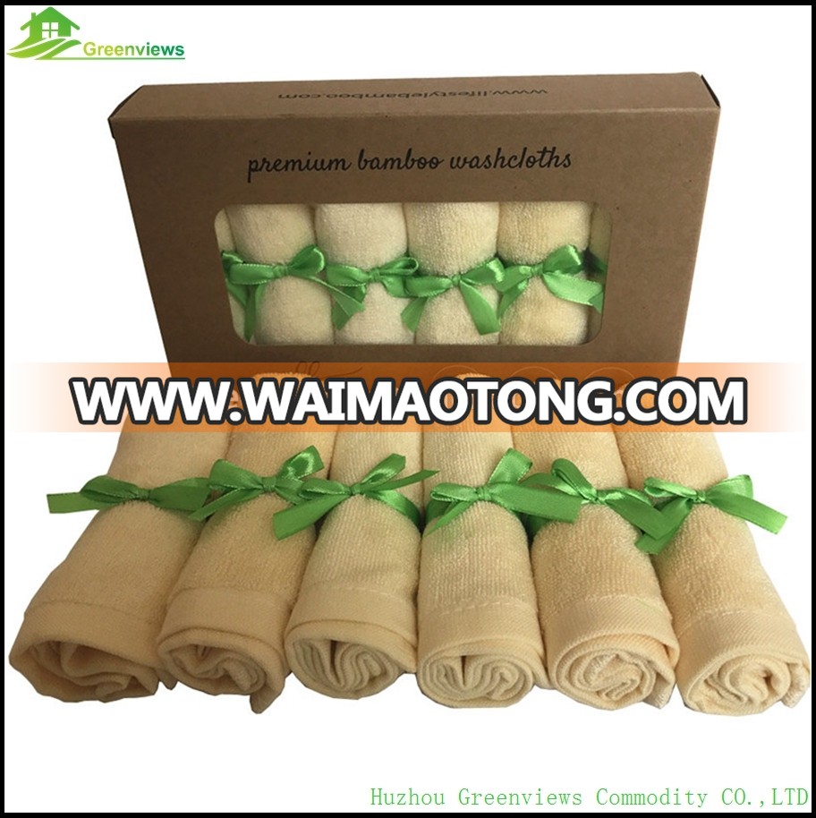 Wholesale Waimaotong washcloth pack bamboo cotton washcloth bamboo wash cloth bamboo perfect kids gift washcloth baby