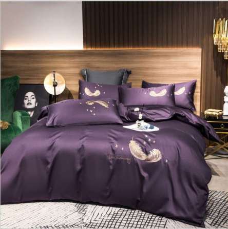 cheap bed linen 100% polyester double brushed microfiber 4pcs bedding set/bed sheets